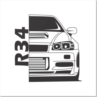 Nissan R34 Posters and Art